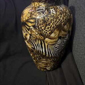 La Vie Wildlife Safari Ceramic Vase